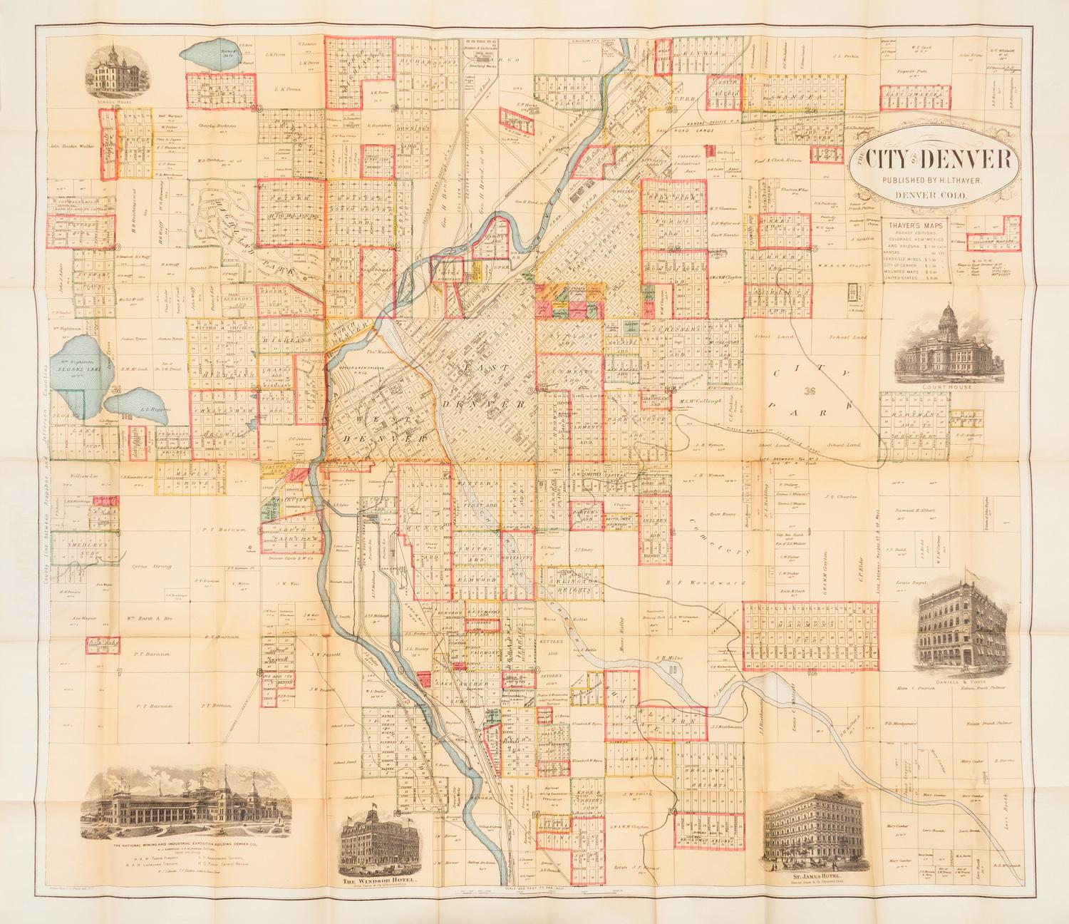 THAYER, Homer L. The City of Denver. Denver: H.L. Thayer, n.d.