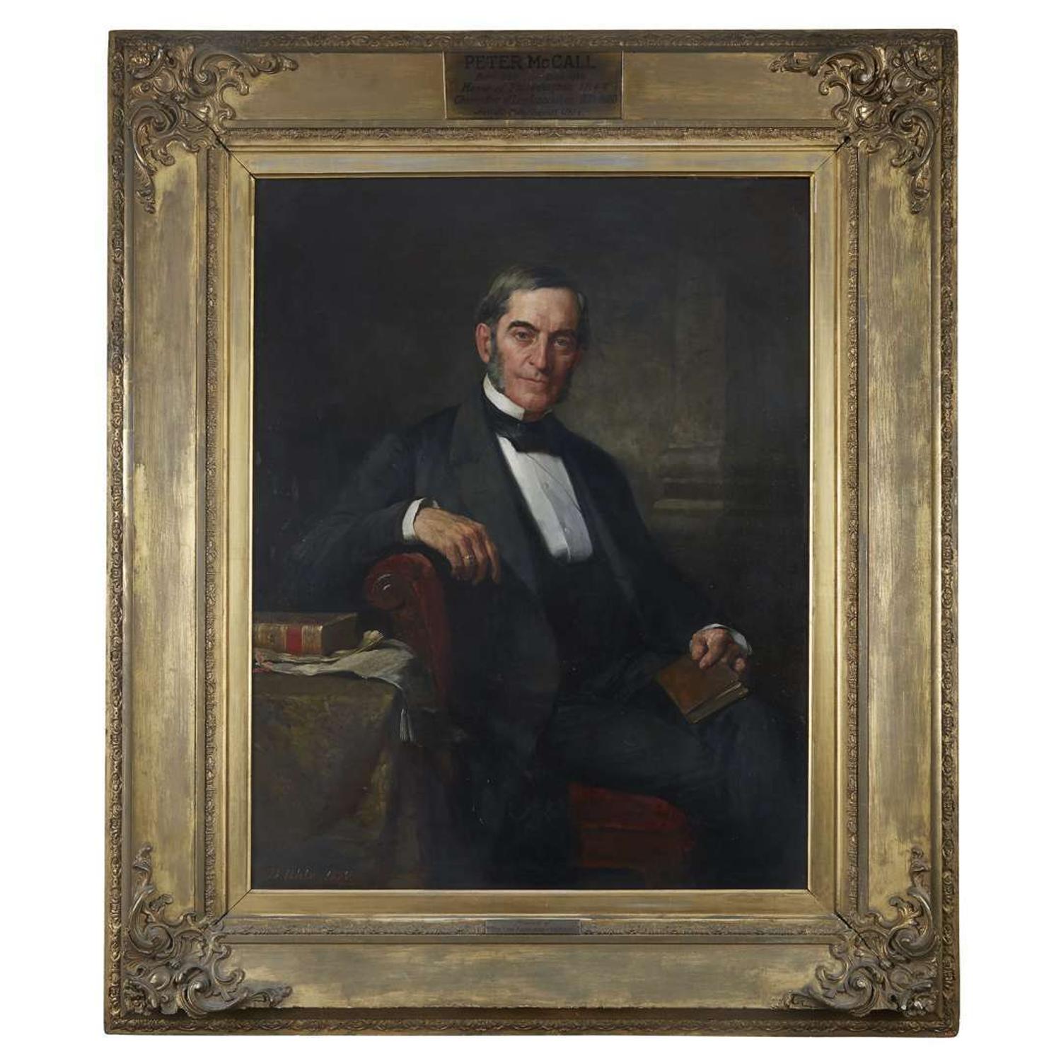 Albrect Bernhard Uhle (1847-1930) Portrait of Peter McCall (1809-1880)