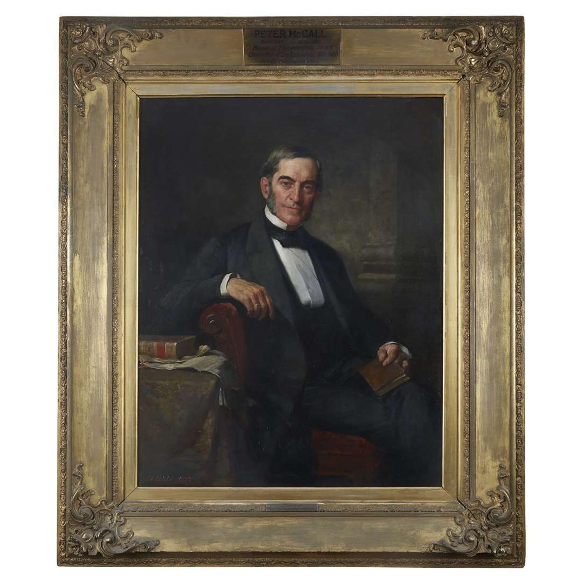 Albrect Bernhard Uhle (1847-1930) Portrait of Peter McCall (1809-1880)