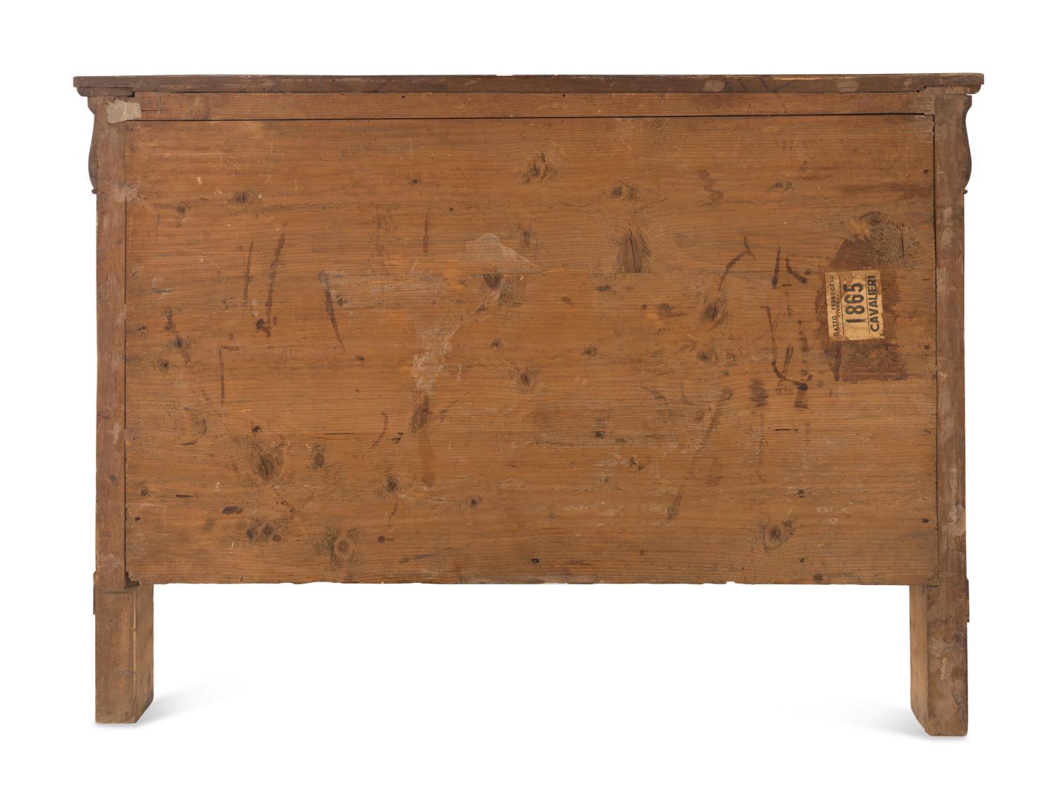 An Italian Walnut Chest of Drawers