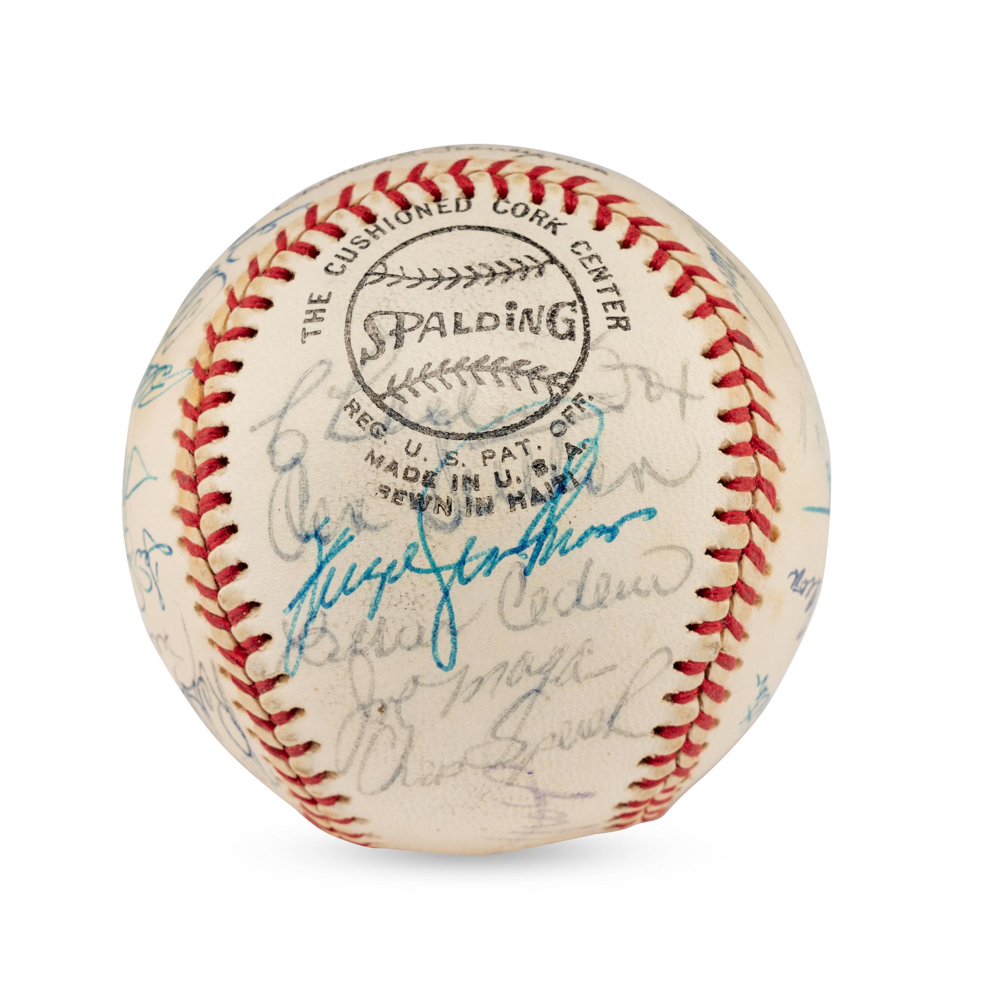 A 1972 National League All Star Team Signed Autograph Baseball Featuring Roberto Clemente (Beckett Authentication Services Letter of Authenticity)