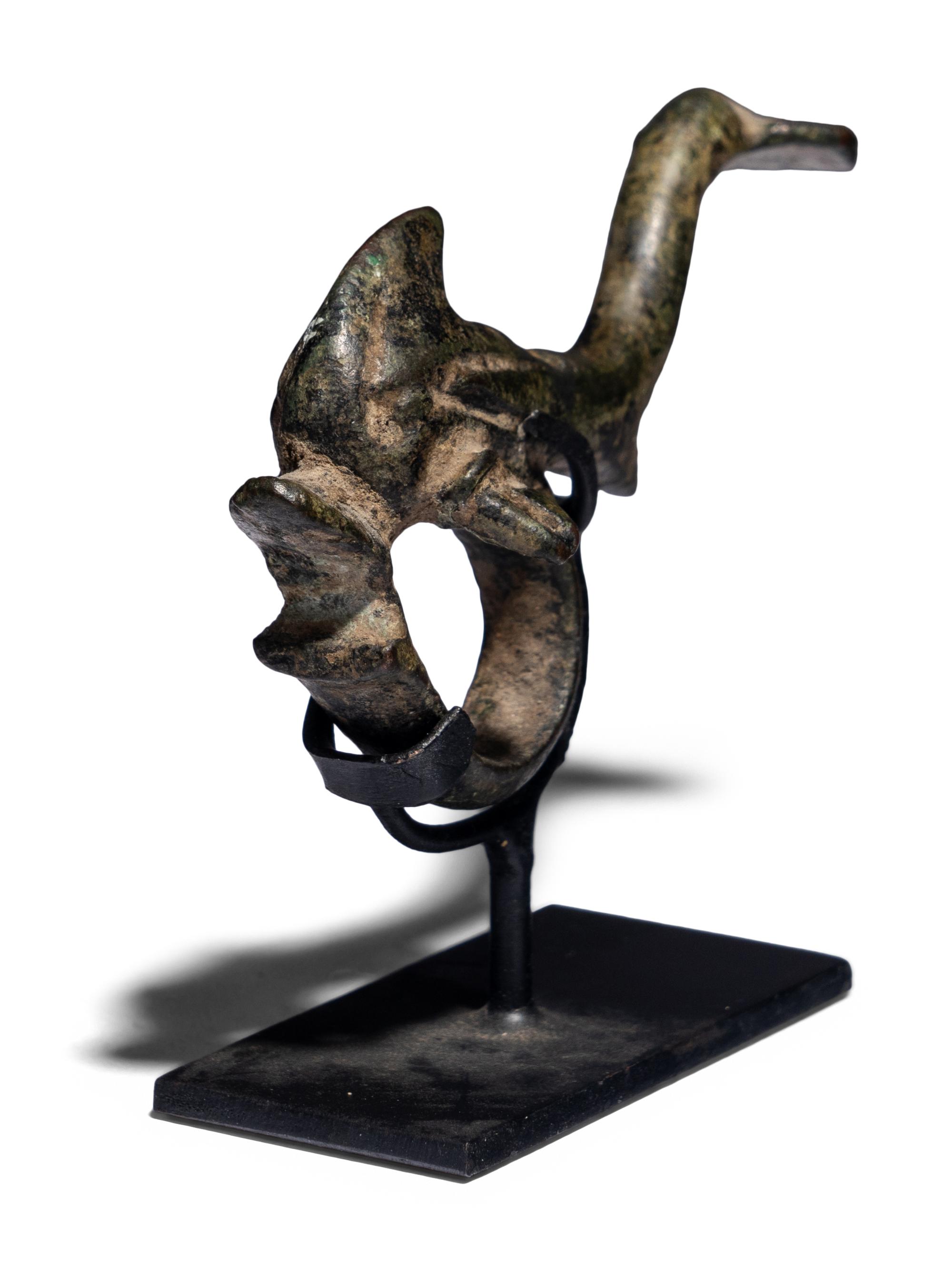 A Roman Bronze Dolphin