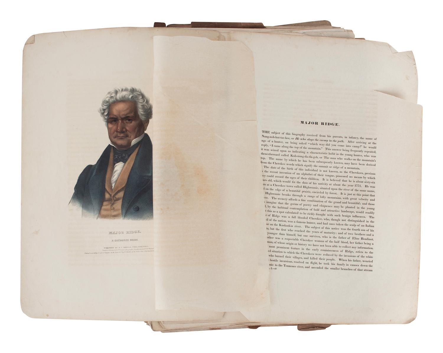 McKENNEY, Thomas and James HALL. History of the Indian Tribes of North America