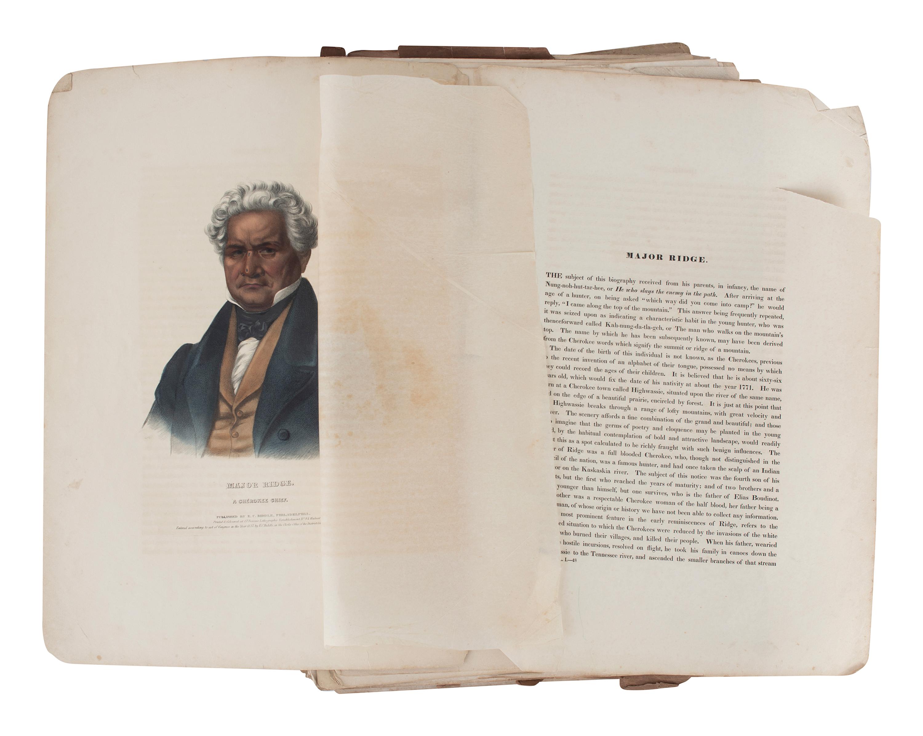 McKENNEY, Thomas and James HALL. History of the Indian Tribes of North America