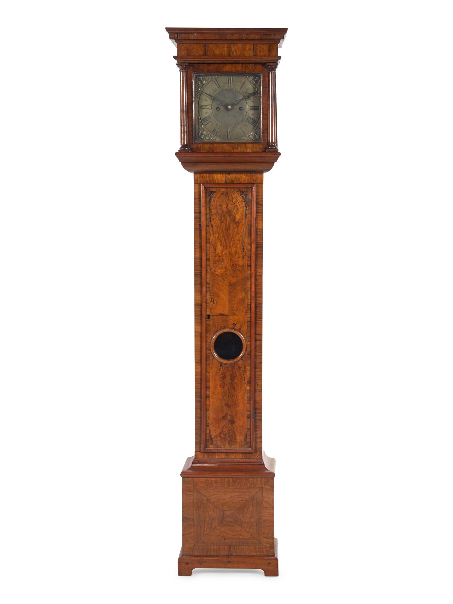 A George II Walnut Tall Case Clock