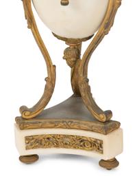 A Pair of Louis XVI Style Alabaster and Bronze Table Lamps — EARLY 20TH CENTURY