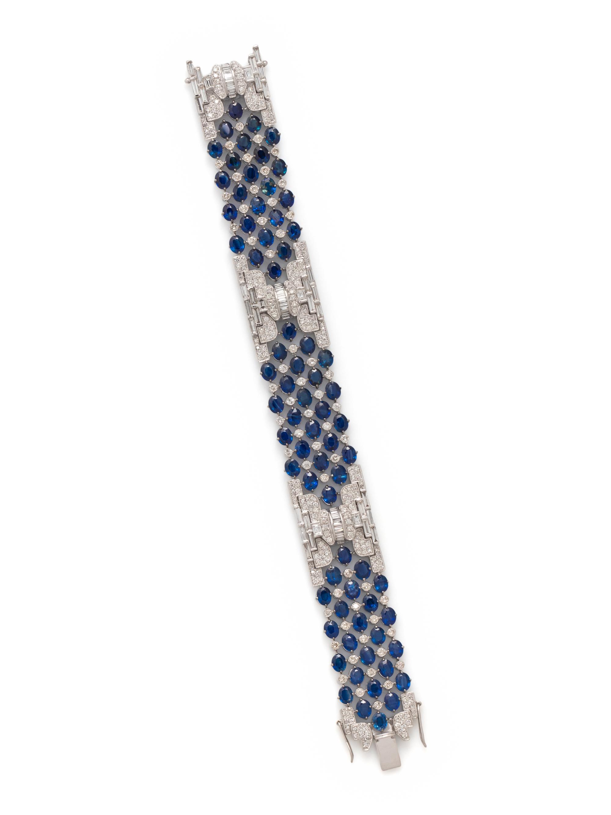 SAPPHIRE AND DIAMOND BRACELET