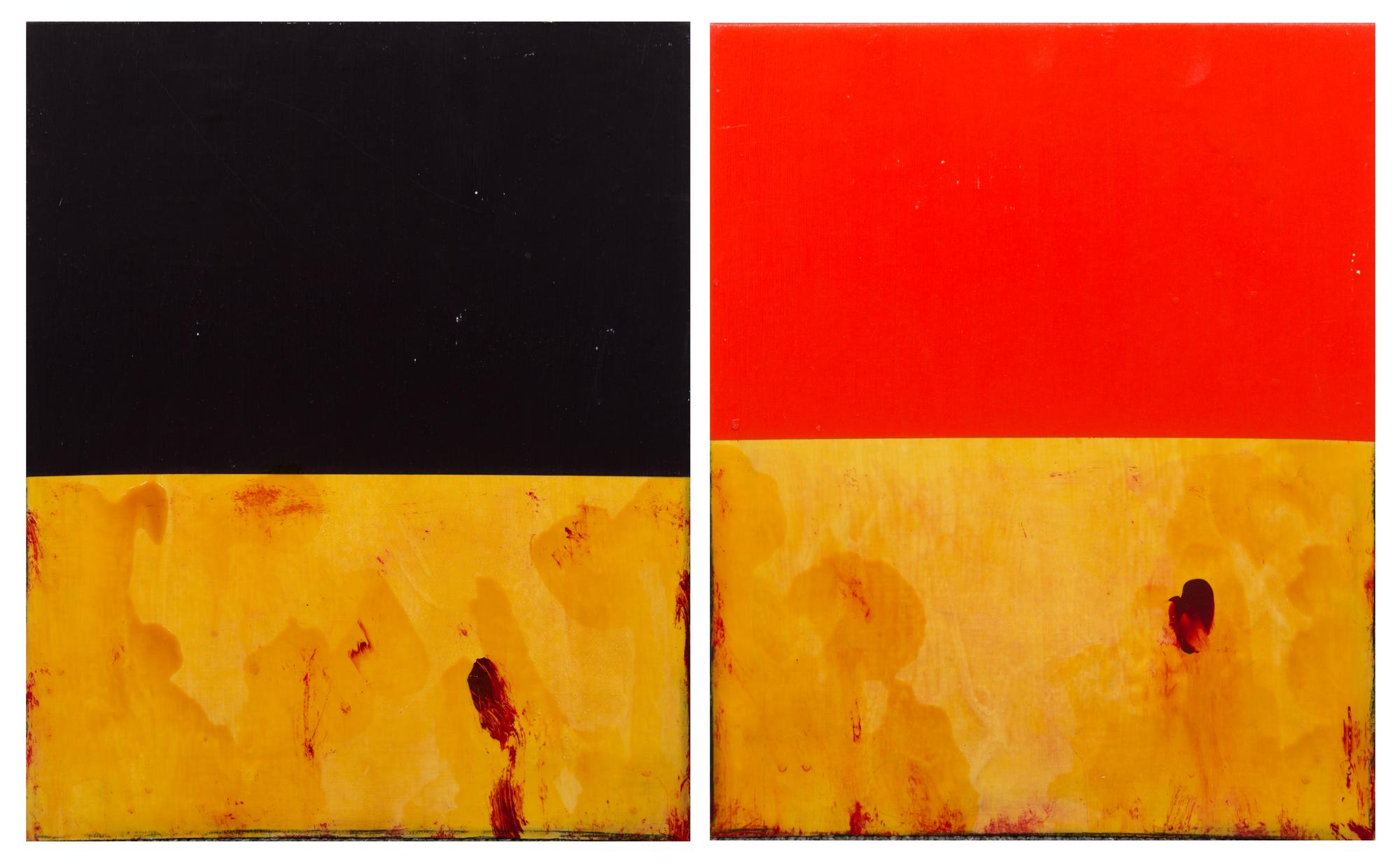 Ford Beckman, (American, b. 1952), Salvation Painting: At the foot of the Cross: To God Be The Glory, 2004 (a pair of works)