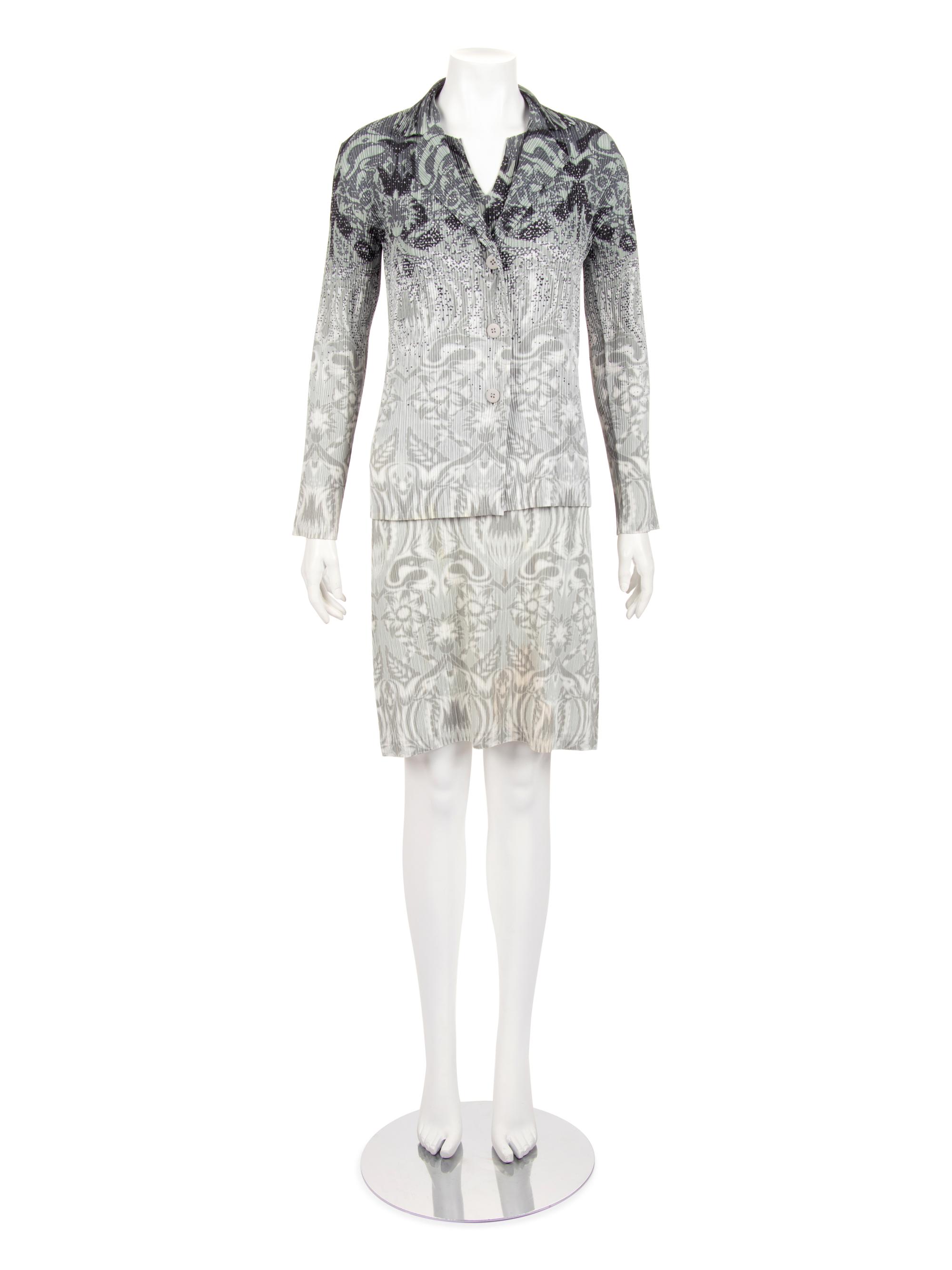 Issey Miyake Two-Piece Pleated Dress Ensemble 1990-2010