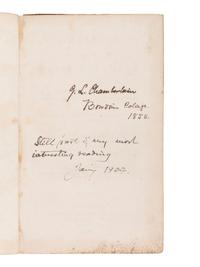 [CHAMBERLAIN, Joshua Lawrence (1828-1914), his copy]. ZUMPT, C. G. A Grammar of the Latin Language . Leonhard Schmitz, translator. Charles Anthon, editor. New York: Harper & Brothers, 1854.