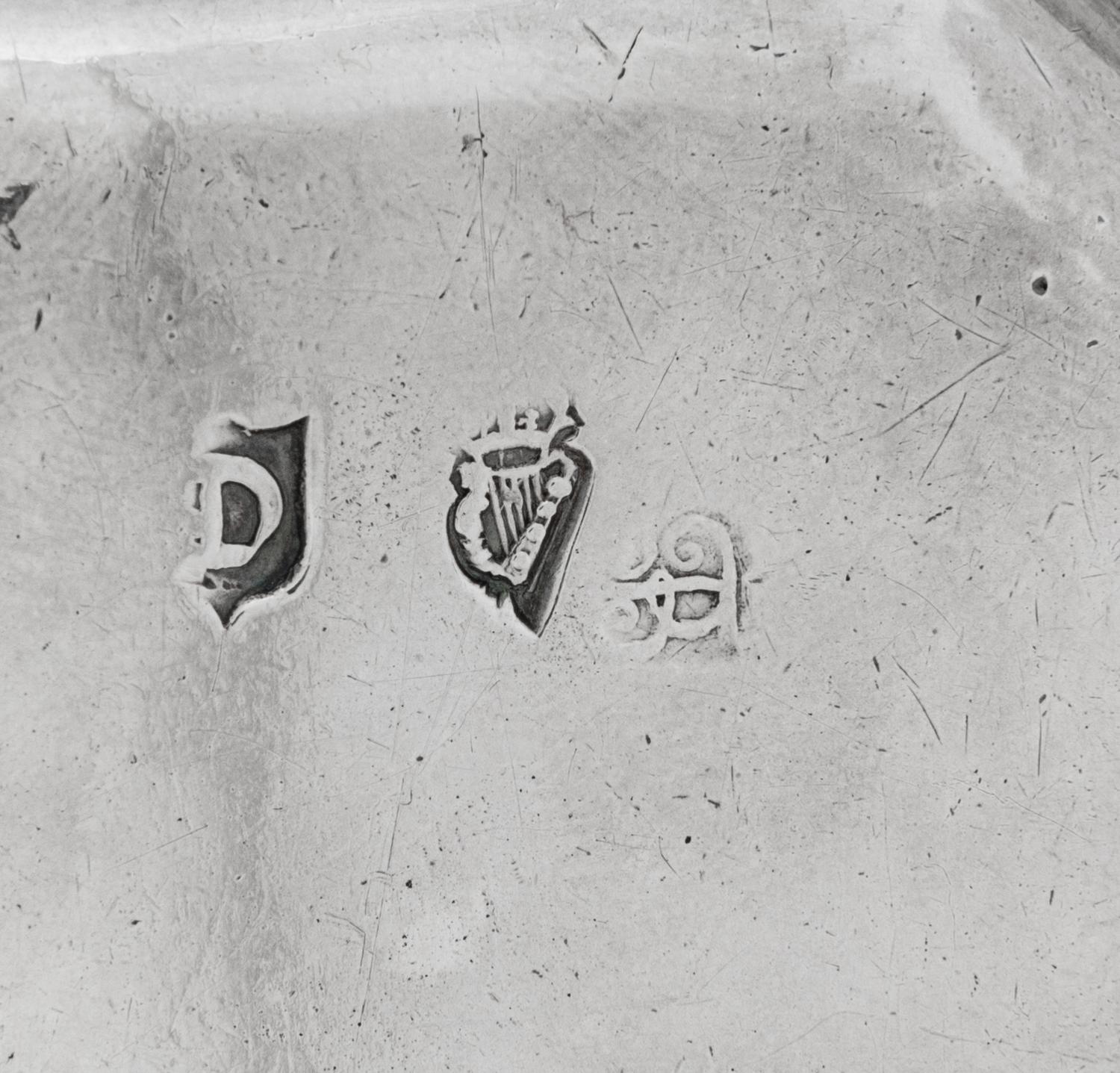 An Irish George I Silver Butter Tray