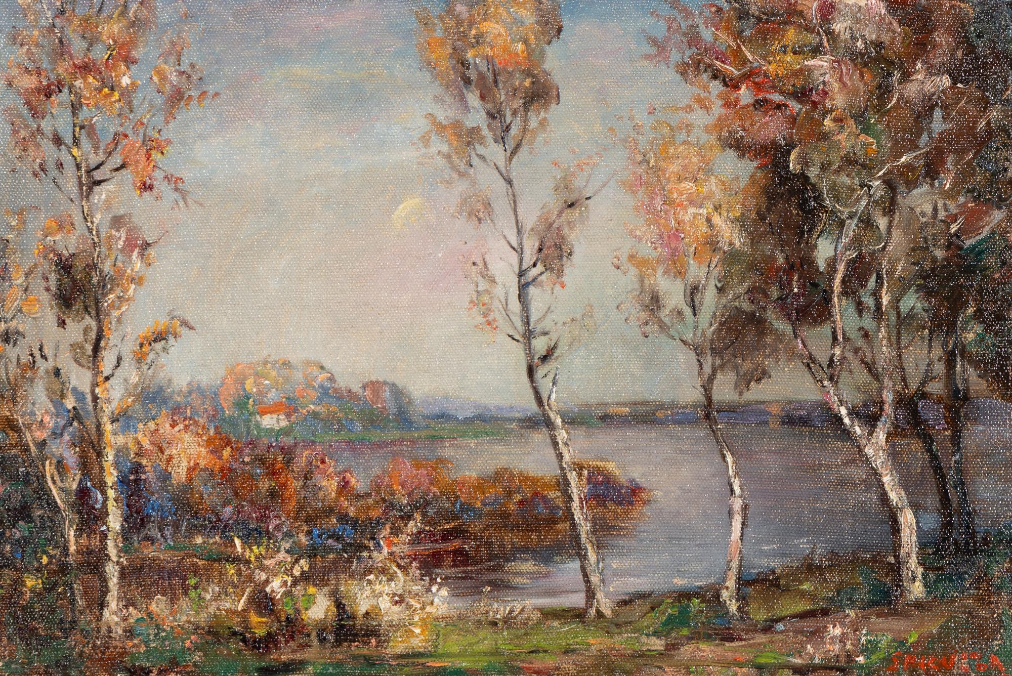 Francesco J. Spicuzza (American, 1883–1962) — Lake in Autumn
