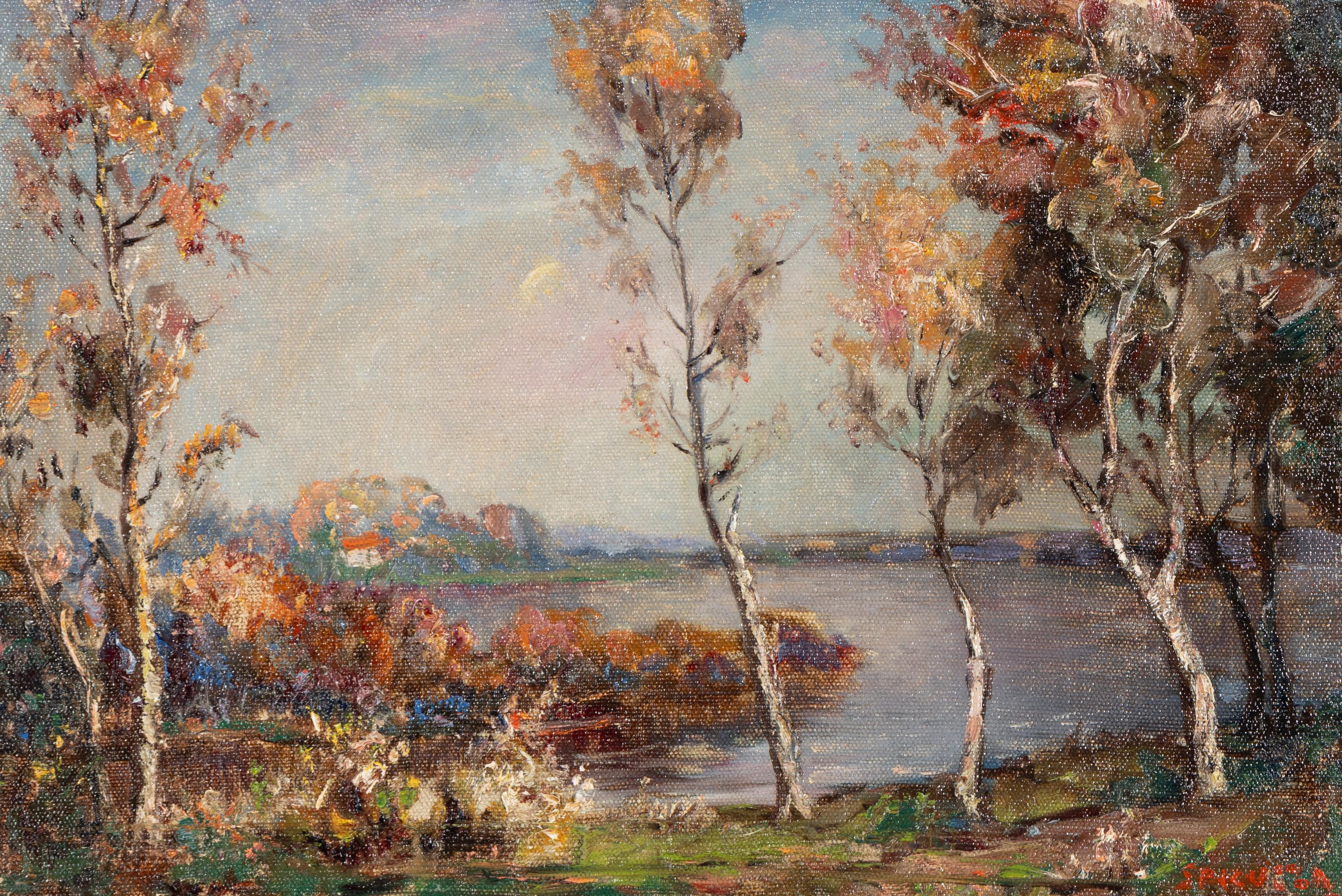 Francesco J. Spicuzza (American, 1883–1962) — Lake in Autumn