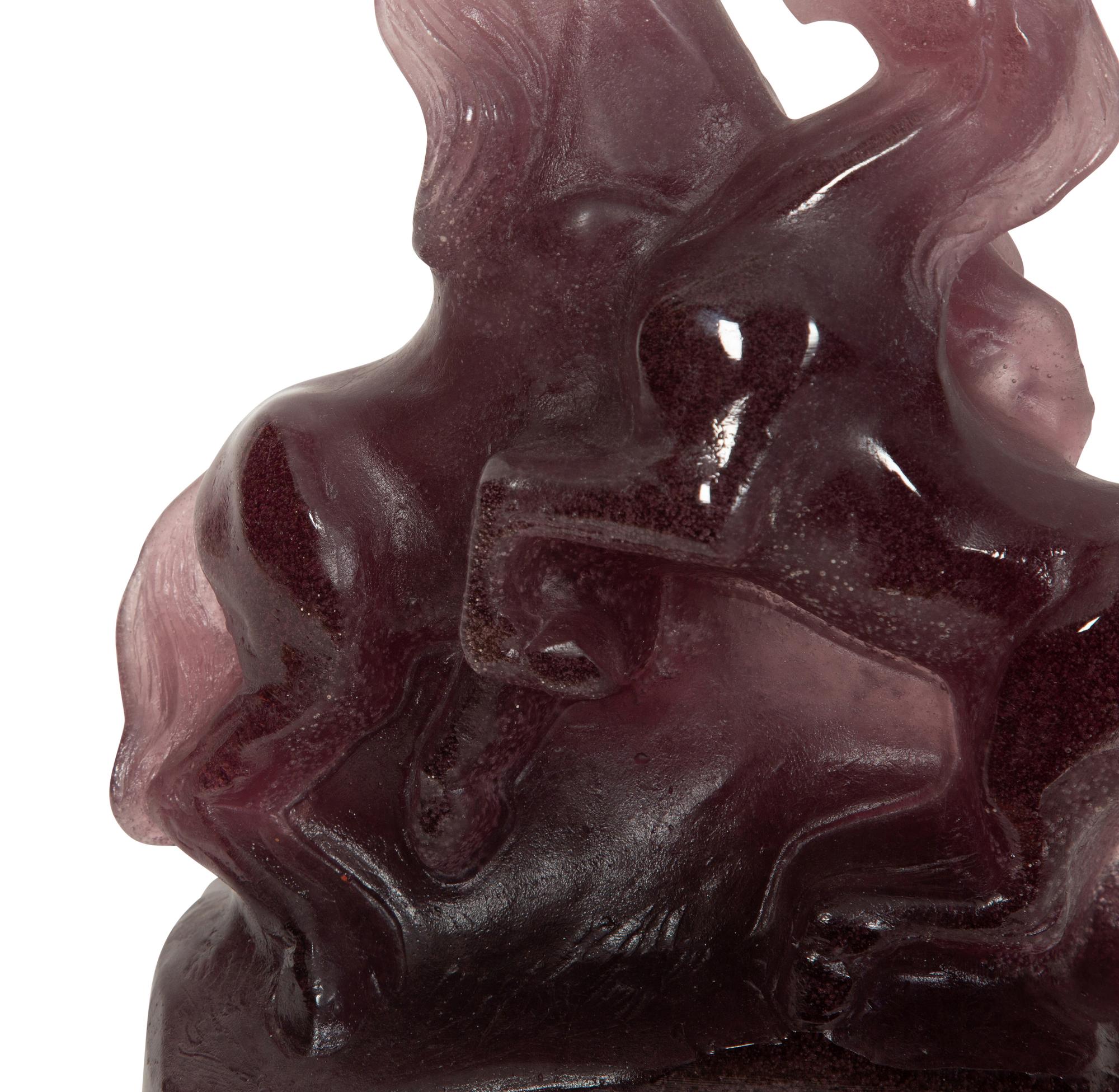 A Daum Pâte de Verre Calvales Sculpture