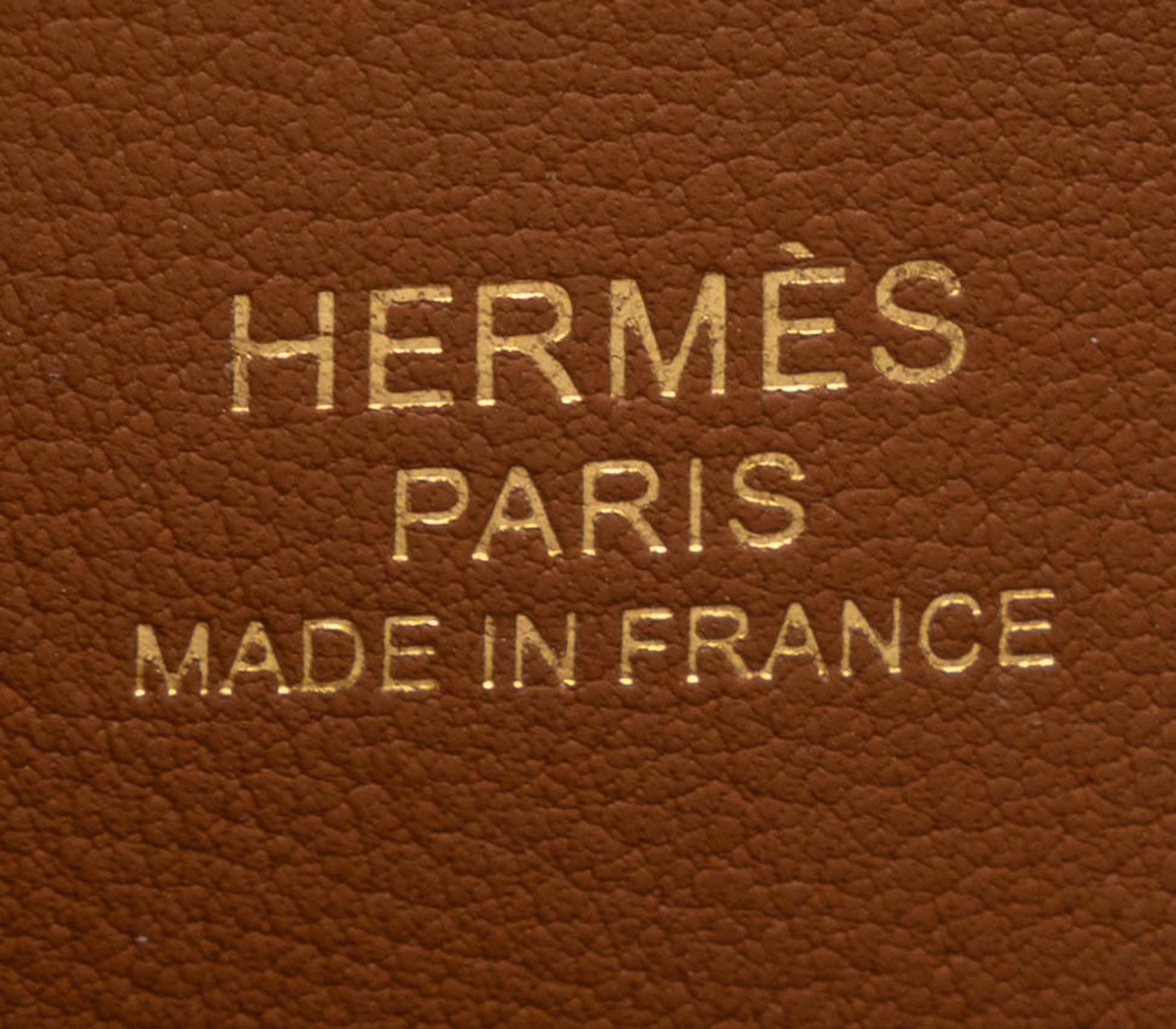 Hermès, Bolide 25 in Gold Epsom with Horse Charm