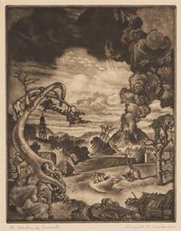 Reynold Henry Weidenaar, (American, 1915-1985), El Monstro de Paracuti, 1945
