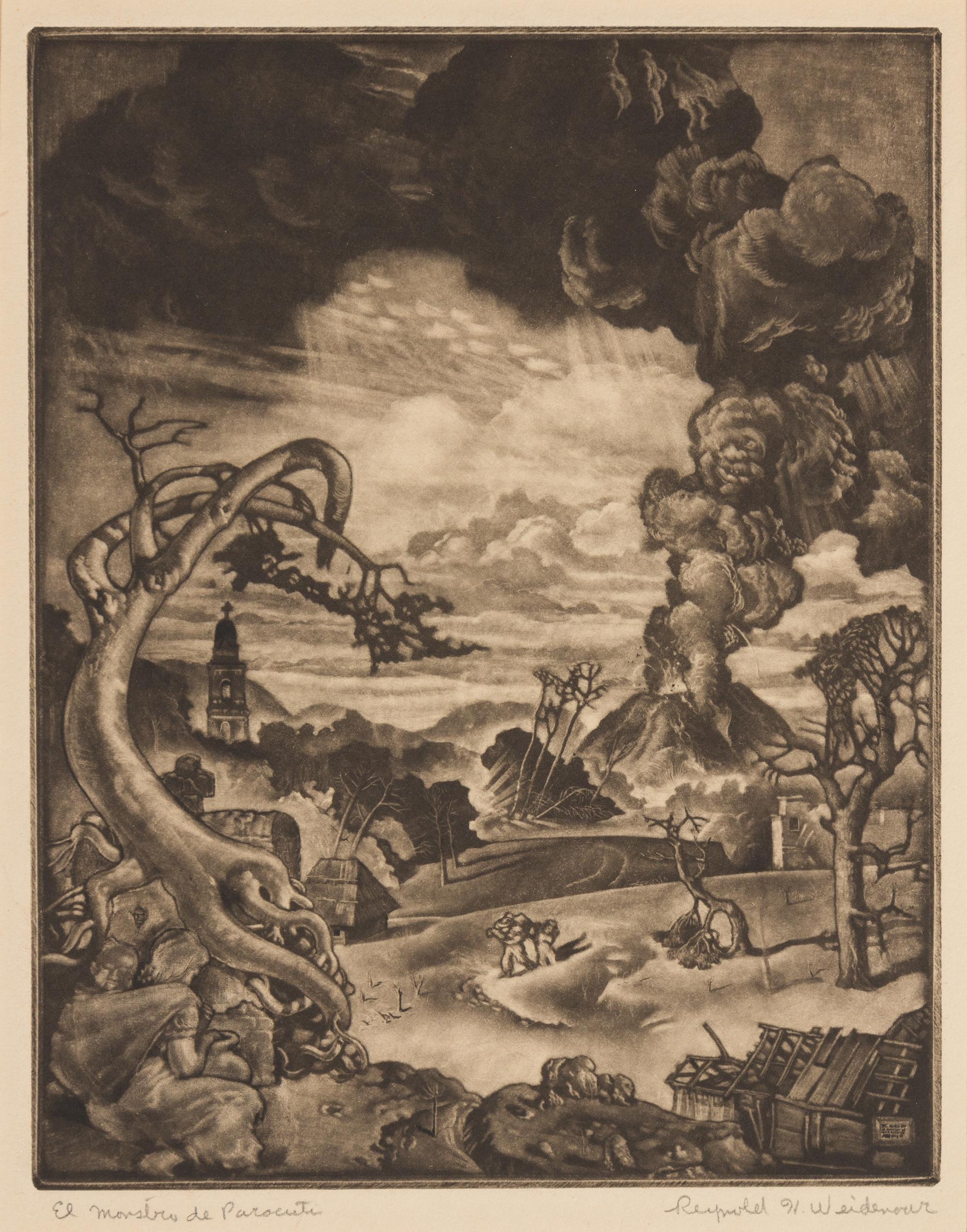 Reynold Henry Weidenaar, (American, 1915-1985), El Monstro de Paracuti, 1945