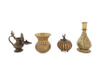 Four Indian Brass and Bronze Articles