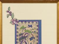 Three Chinese Embroidered and Woven Silk Panels