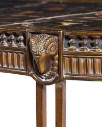 A Neoclassical Style Bronze and Marble Low Table