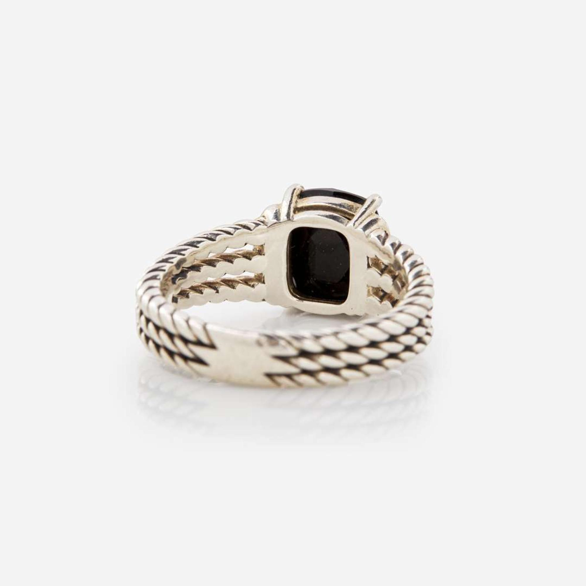 A David Yurman Sterling Silver Bracelet and Ring David Yurman