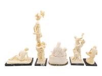 Five Neoclassical Style Composite Figures