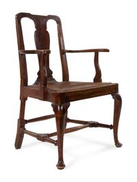 An Anglo-Colonial Rush-Seat Armchair