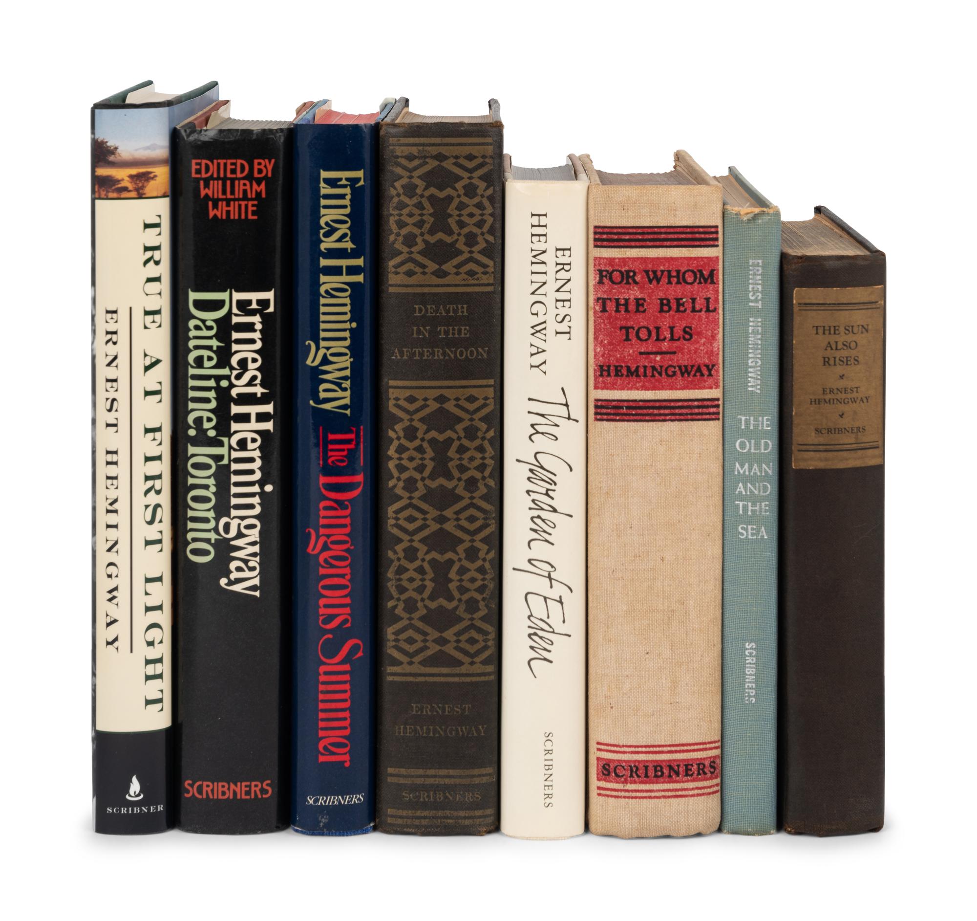 HEMINGWAY, Ernest (1899-1961). A group of 8 works, comprising: