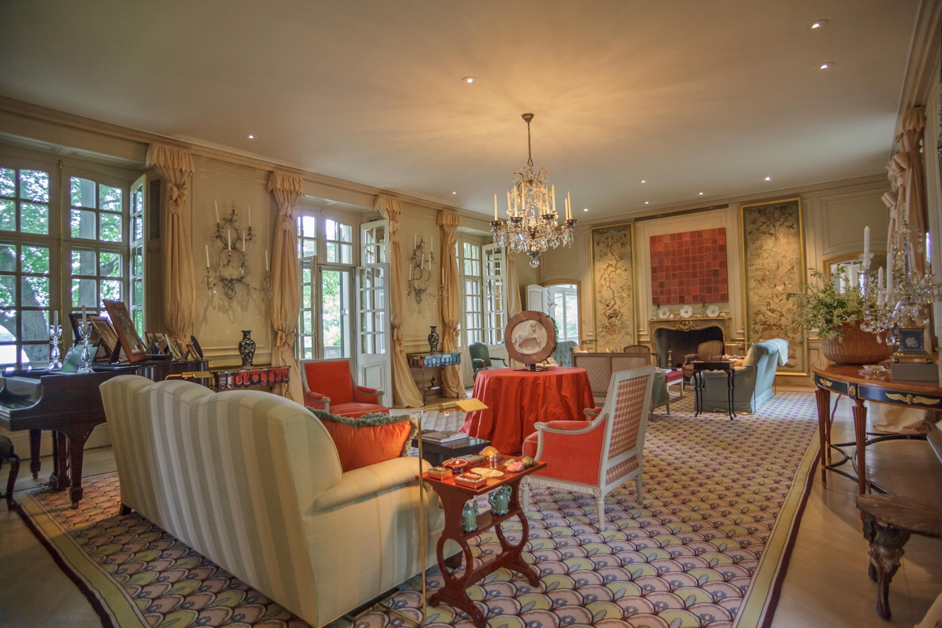 A Pair of French Steel and Mirrored Console Tables