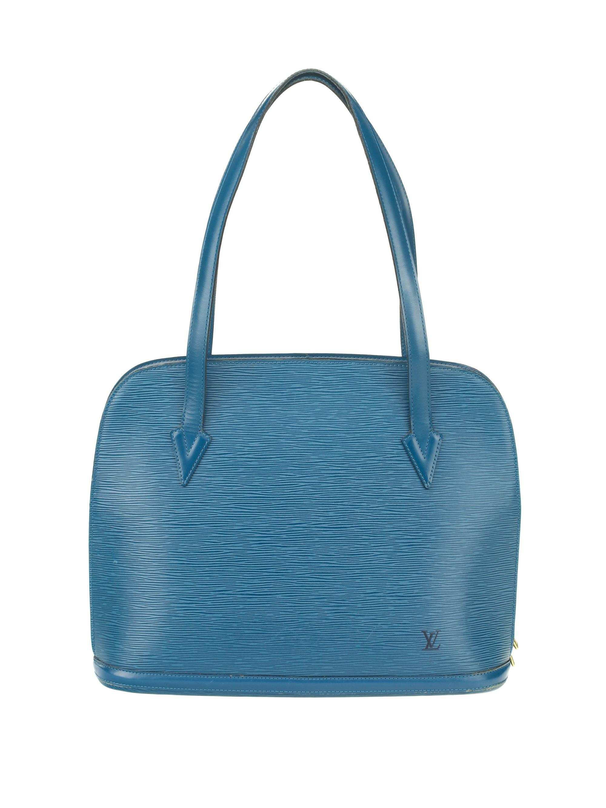 LOUIS VUITTON, BLUE EPI LUSSAC BAG