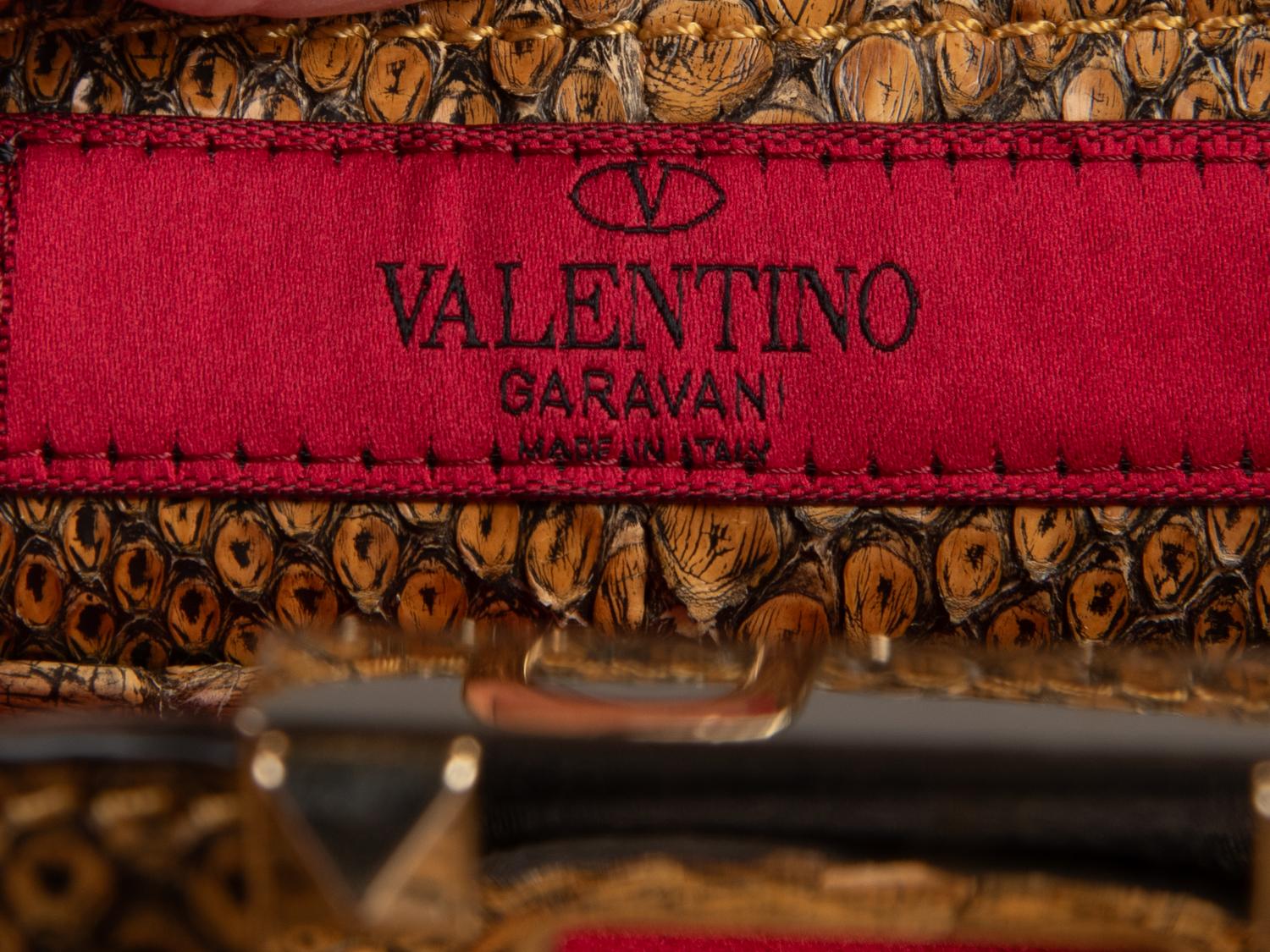Valentino Snakeskin Tote