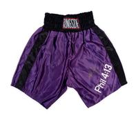 A Pair of Evander Holyfield Signed Autographed Boxing Trunks,
