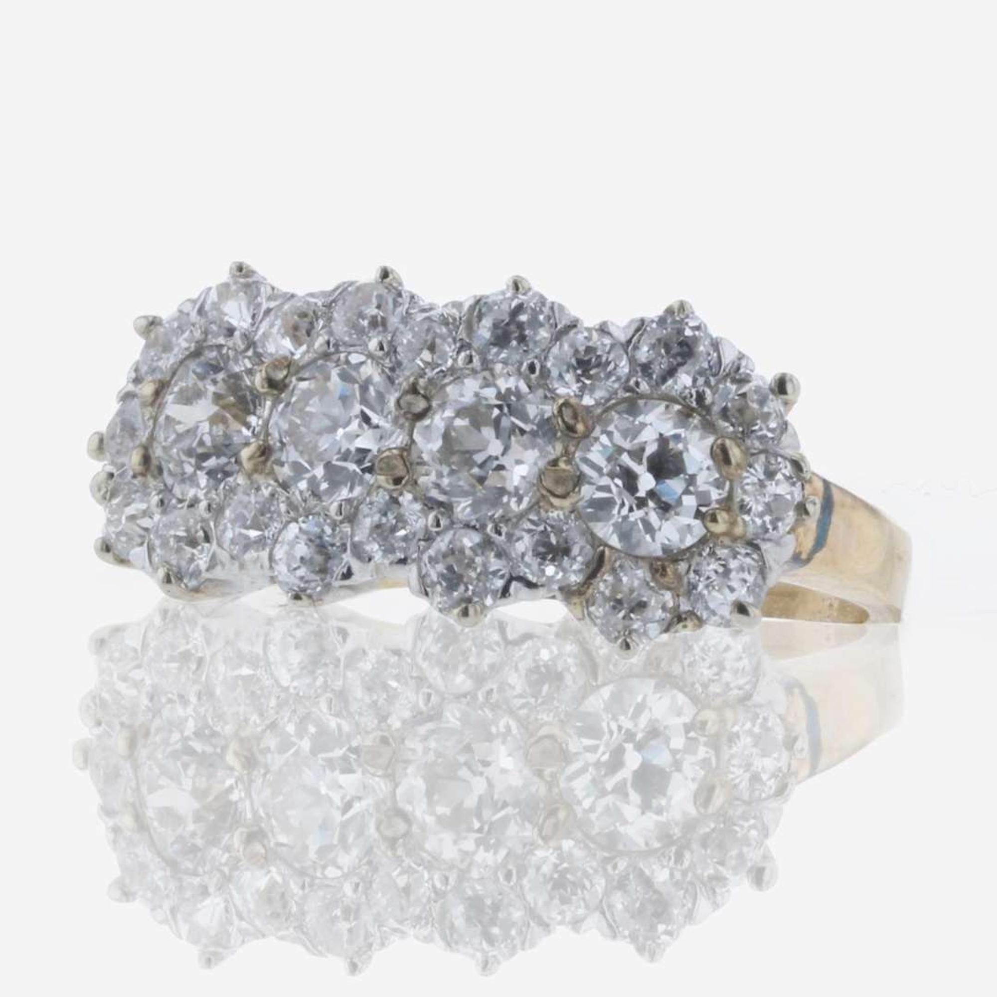 A 14K Gold Antique Diamond Ring