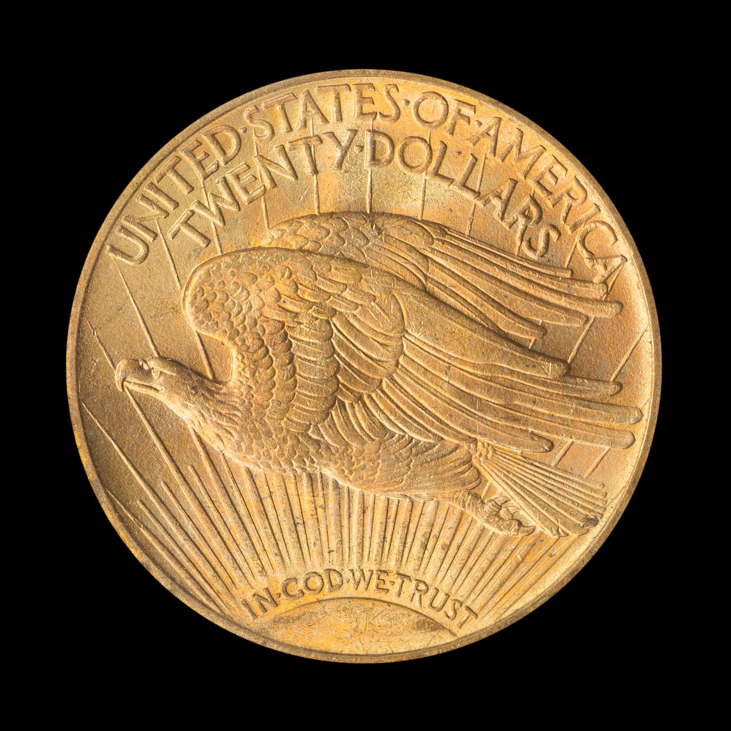 A United States 1914-S St. Gaudens $20 Gold Coin