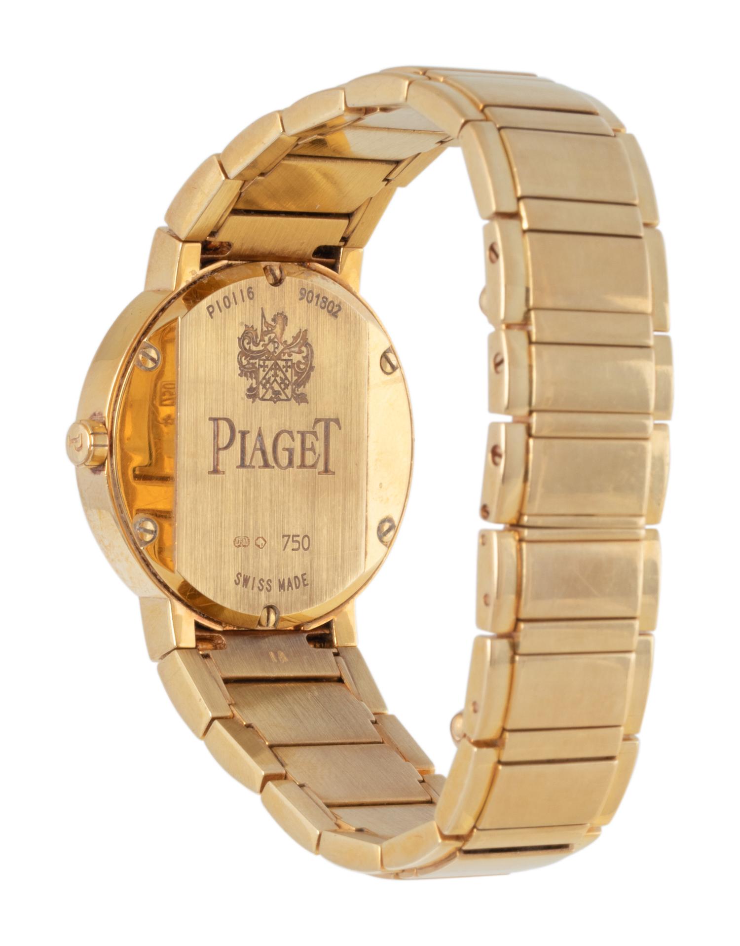 PIAGET, 18K YELLOW GOLD AND DIAMOND 'POLO' WATCH