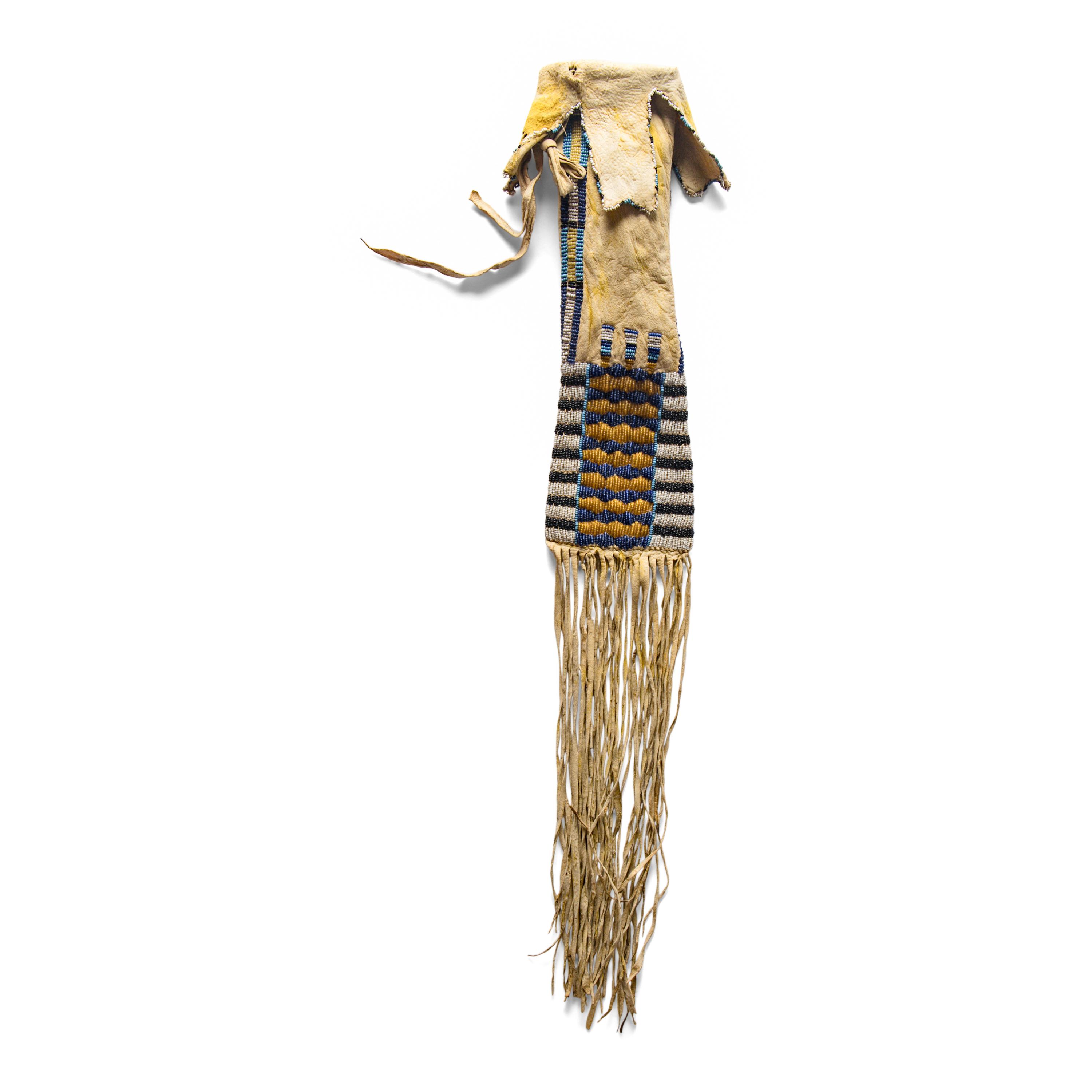 Cheyenne Beaded Hide Tobacco Bag, Published