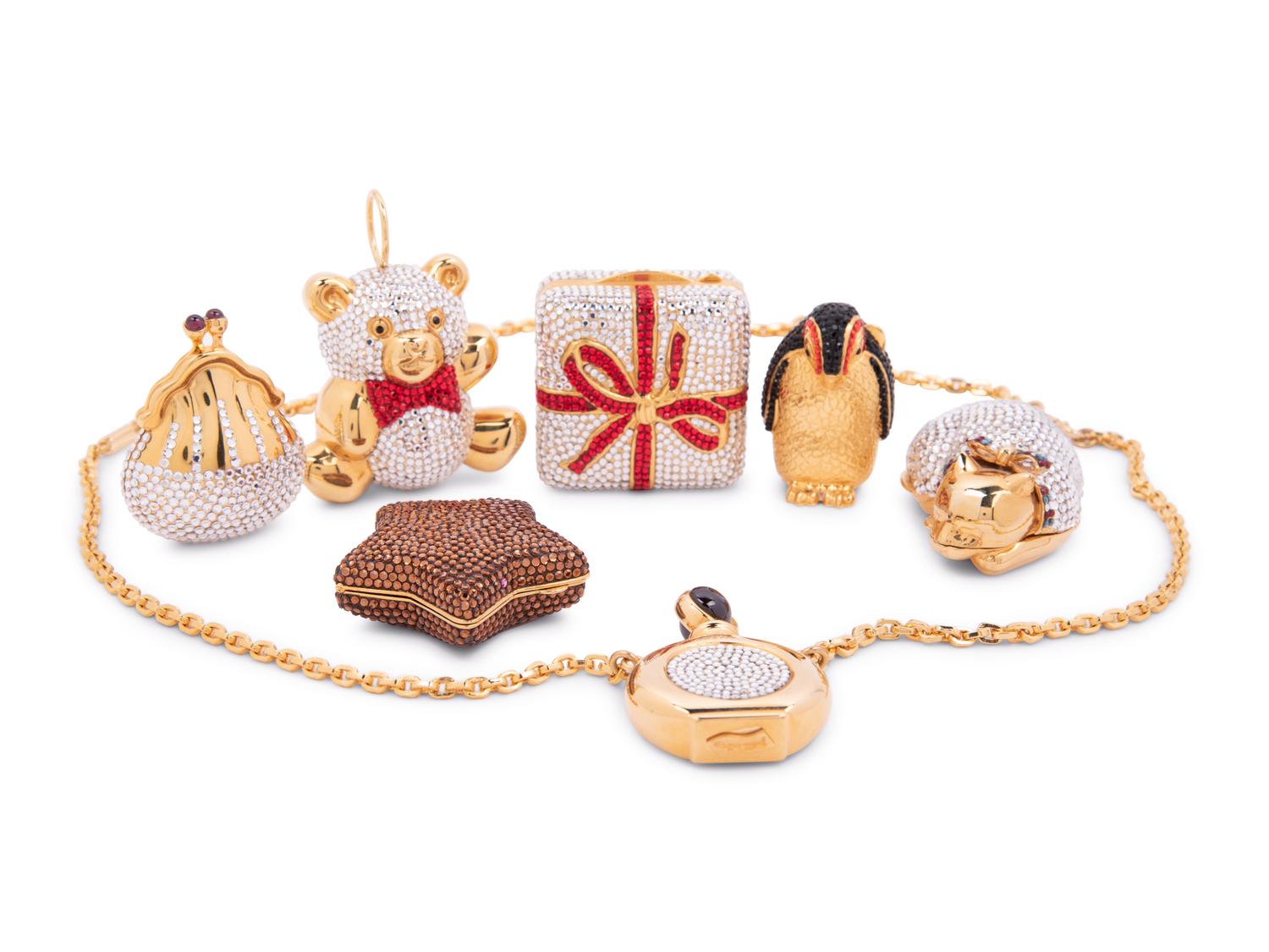 Collection of Seven Mini Judith Leiber Items