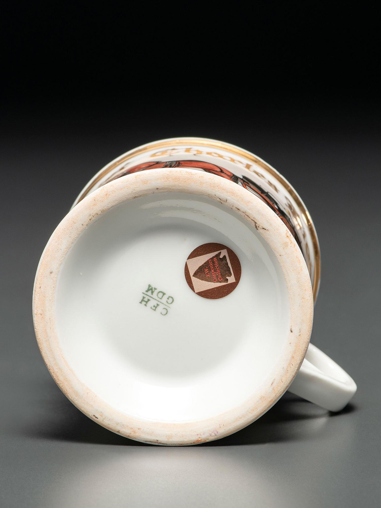 A Fire Chief's Porcelain Occupational Shaving Mug Belonging to Charles Higham