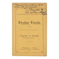 [LINCOLN FUNERAL]. A group of 5 works and pamphlets on Lincoln commemorations and eulogies, comprising: