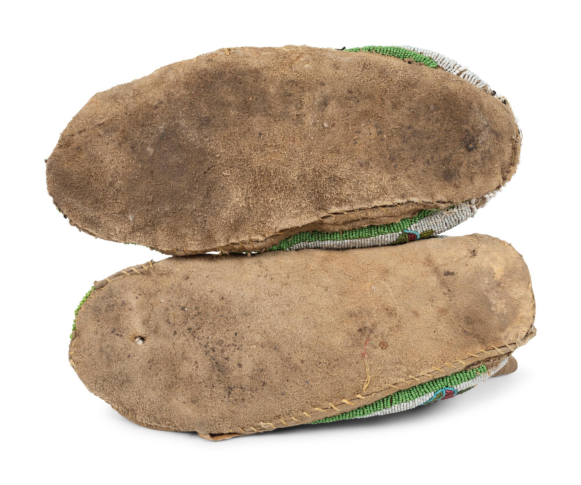 Plateau Beaded Hide Moccasins