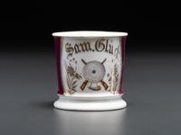 A Sharpshooter's Porcelain Shaving Mug