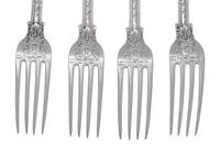 A Set of Four Paul Storr George IV Silver Dessert Forks