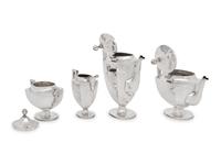 A German Silver Four-Piece Tea and Coffee Service