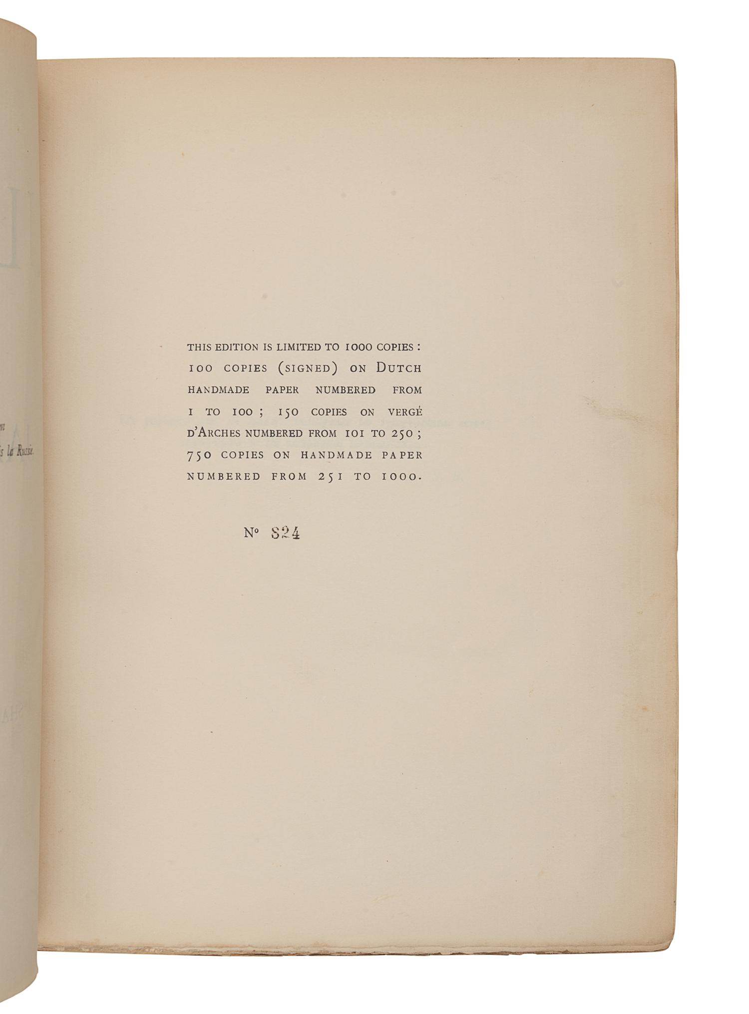 JOYCE, James (1882-1941). Ulysses . Paris: Shakespeare and Company, 1922.