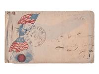 [CIVIL WAR]. Early war-date letter referencing the dead along the road following the Battle of Bull Run.