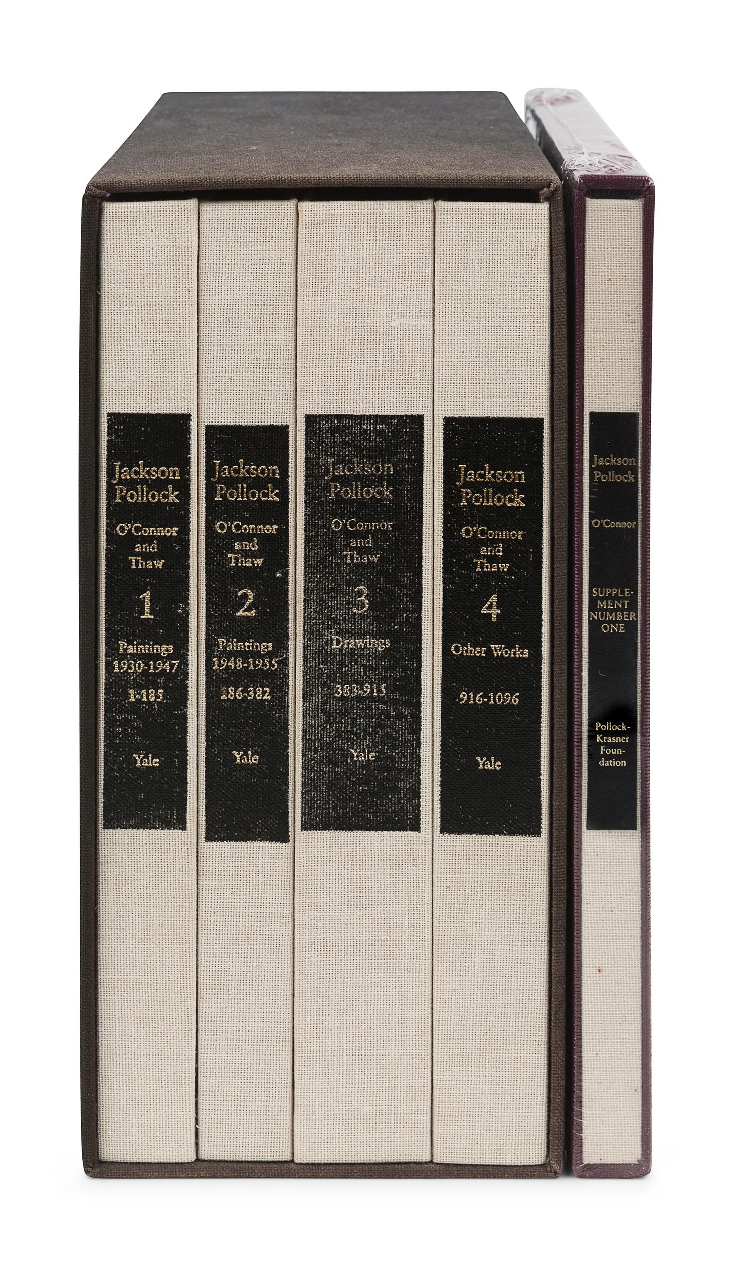 [POLLOCK, Jackson (1912-1956)]. O’CONNOR, Francis Valentine; THAW, Eugene Victor, editors. Jackson Pollock. A Catalogue Raisonné of Paintings, Drawings and Other Works. New Haven and London: Yale University Press, 1978.