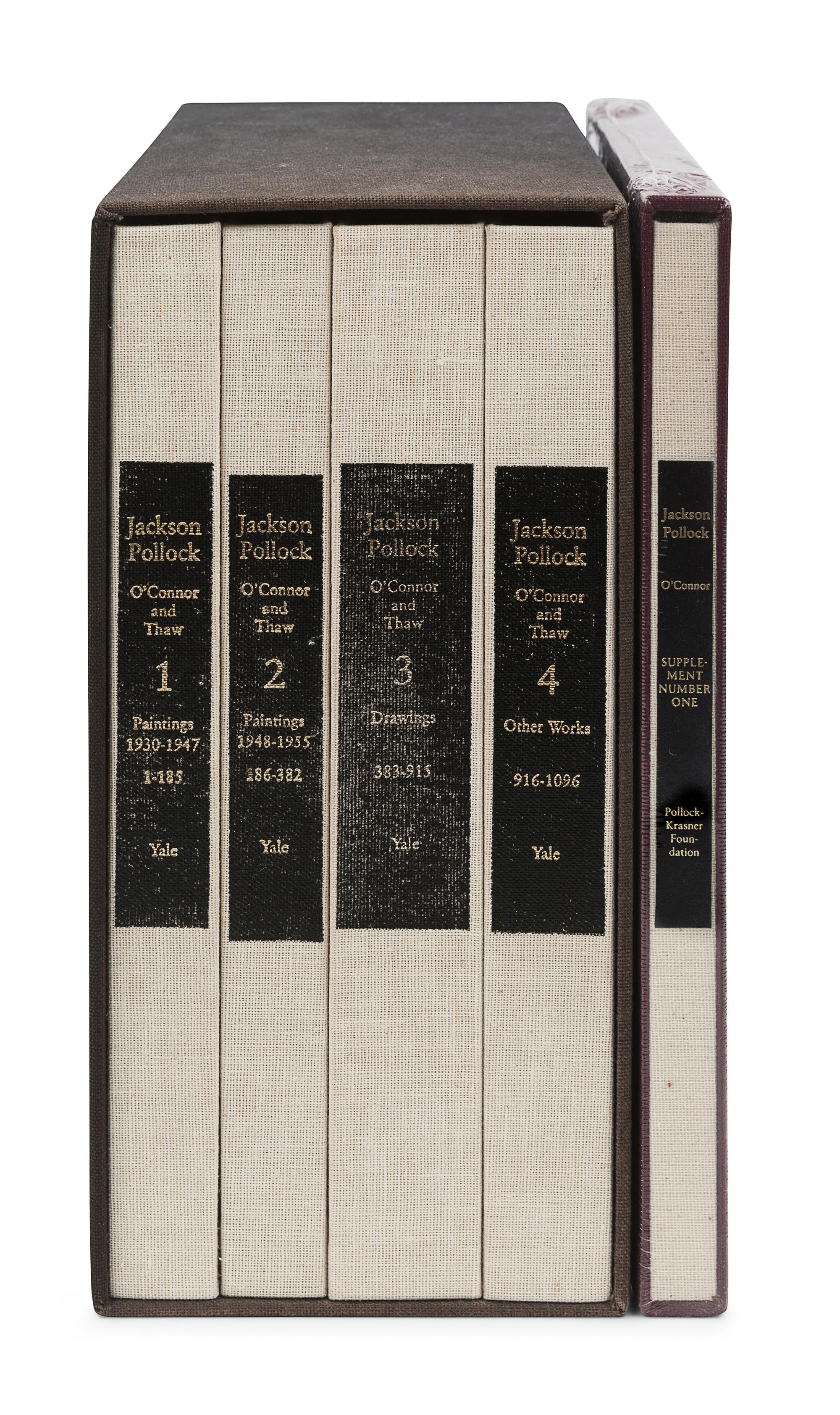 [POLLOCK, Jackson (1912-1956)]. O’CONNOR, Francis Valentine; THAW, Eugene Victor, editors. Jackson Pollock. A Catalogue Raisonné of Paintings, Drawings and Other Works. New Haven and London: Yale University Press, 1978.