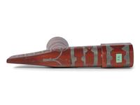 Great Lakes Catlinite Pipe, with Lead Inlay