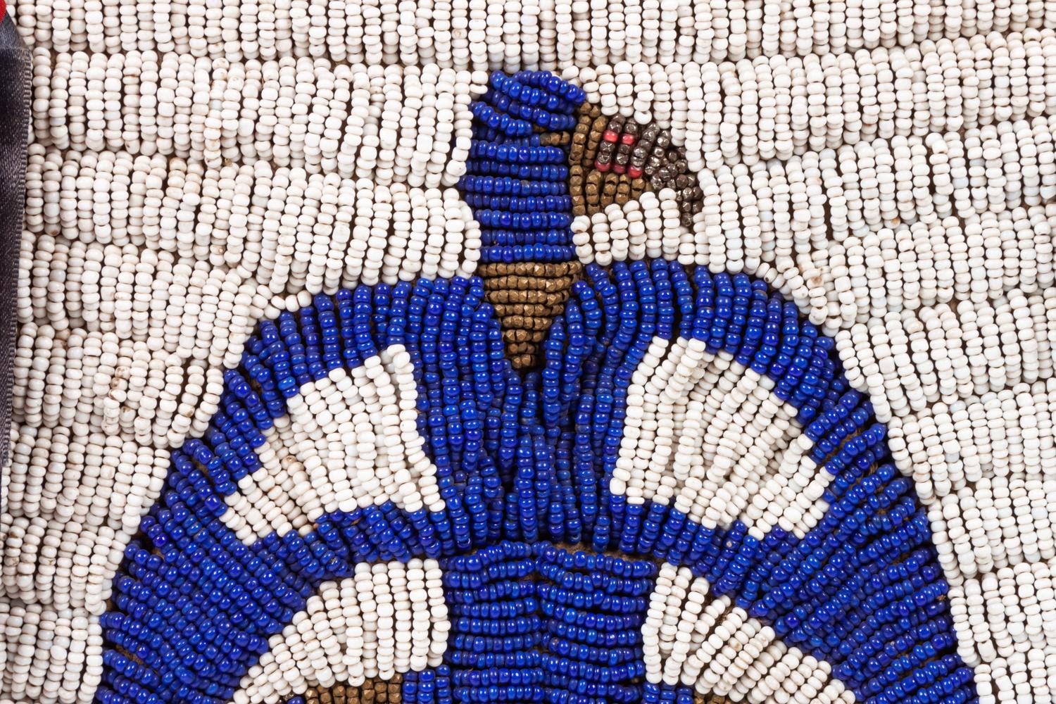 Sioux Child's Pictorial Beaded Hide Vest, with Ponies, Buffalo, and Eagle