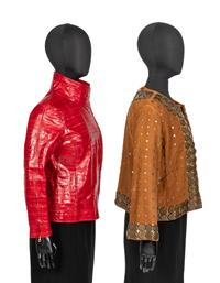 Two Oscar de la Renta Jackets, One Eel Skin, 2000-09